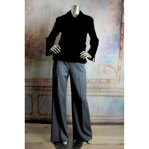 $4600 NWT CHADO Ralph Rucci Black Super Soft Velvet Jacket 6